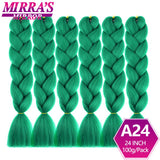 Jumbo Ombre Braids - Black, Brown, Blue, Pink