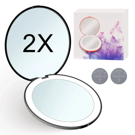 Mini Portable Folding Travel Pocket Makeup Mirror With