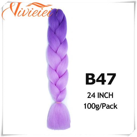 Pink Ombre Jumbo Braids Hair Extensions