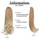 Synthetic Claw Clip In Ponytail Hair Extensions Hairpiece