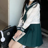 Japanese School Girl Uniform Xs- Jk Green Sailor