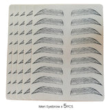 Microblading Popular Men Eyebrows Practices Latex Fake Skin