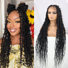 Jungle Synthetic Braids Wig Square Knotless Butterfly