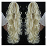 Synthetic Long Wavy Claw Clip On Ponytail Drawstring