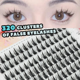 Fake Eyelashes Clusters Individual Lashes Mixed Length