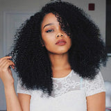 Density Afro Kinky Curly Human Hair Wigs
