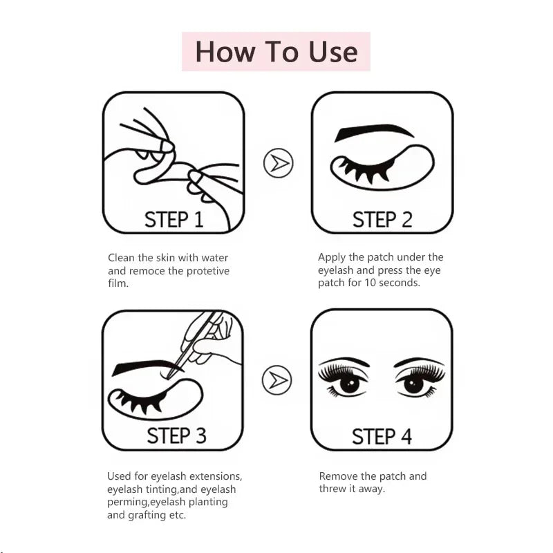 V Shaped Eyelash Patches Hydrogel Gel Eye