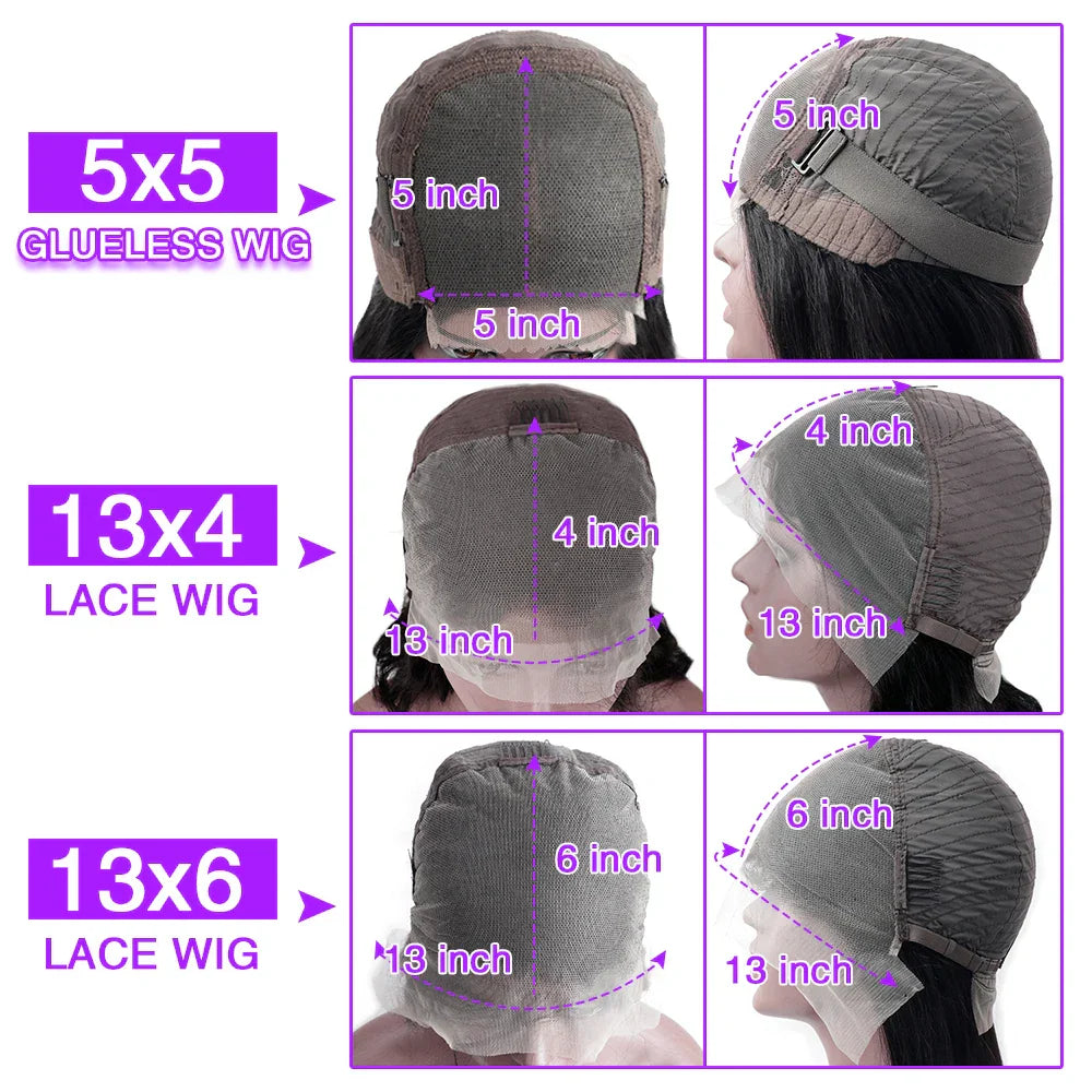 Glueless Hd Transparent Deep Wave Human Hair