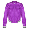 Kids Girls Shiny Baseball Jacket Bolero Disco Blazer