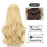 Hair Extensions No Clips Synthetic Fake Hair Ombre