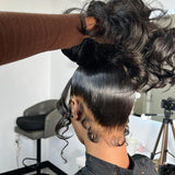 Body Wave Lace Wig Human Hair Pre Plucked