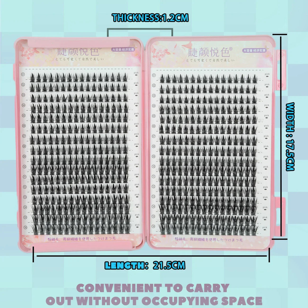 Fake Eyelashes Clusters Individual Lashes Mixed Length