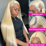 Hd Transparent Blonde Lace Frontal Human Hair