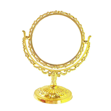 Tabletop Makeup Mirror Elegant Decorative Degree Rotation Desktop