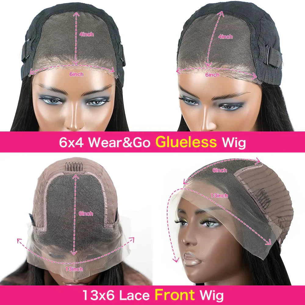 Wear Go Glueless Wig Bone Straight X Hd