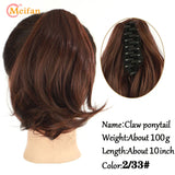 Meifan Long Synthetic Wavy Clip In Hair Ponytail