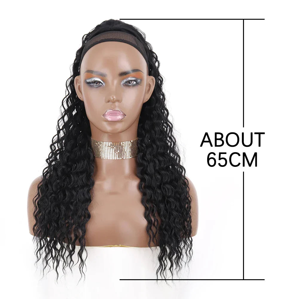 Synthetic Curly Ponytail Extensions Clip In Drawstring Ponytail
