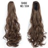 Synthetic Long Wavy Claw Clip On Ponytail Drawstring