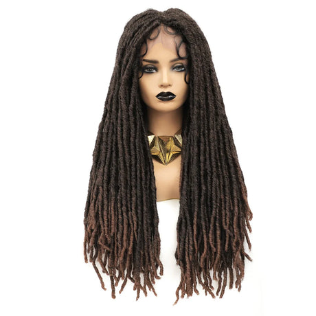 Soku Braided Wig Middle Part Lace Wig With