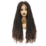Soku Braided Wig Middle Part Lace Wig With