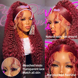 Deep Wave J Burgundy Lace Front Wig X