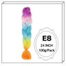 Synthetic Long Jumbo Ombre Braiding Hair For Women