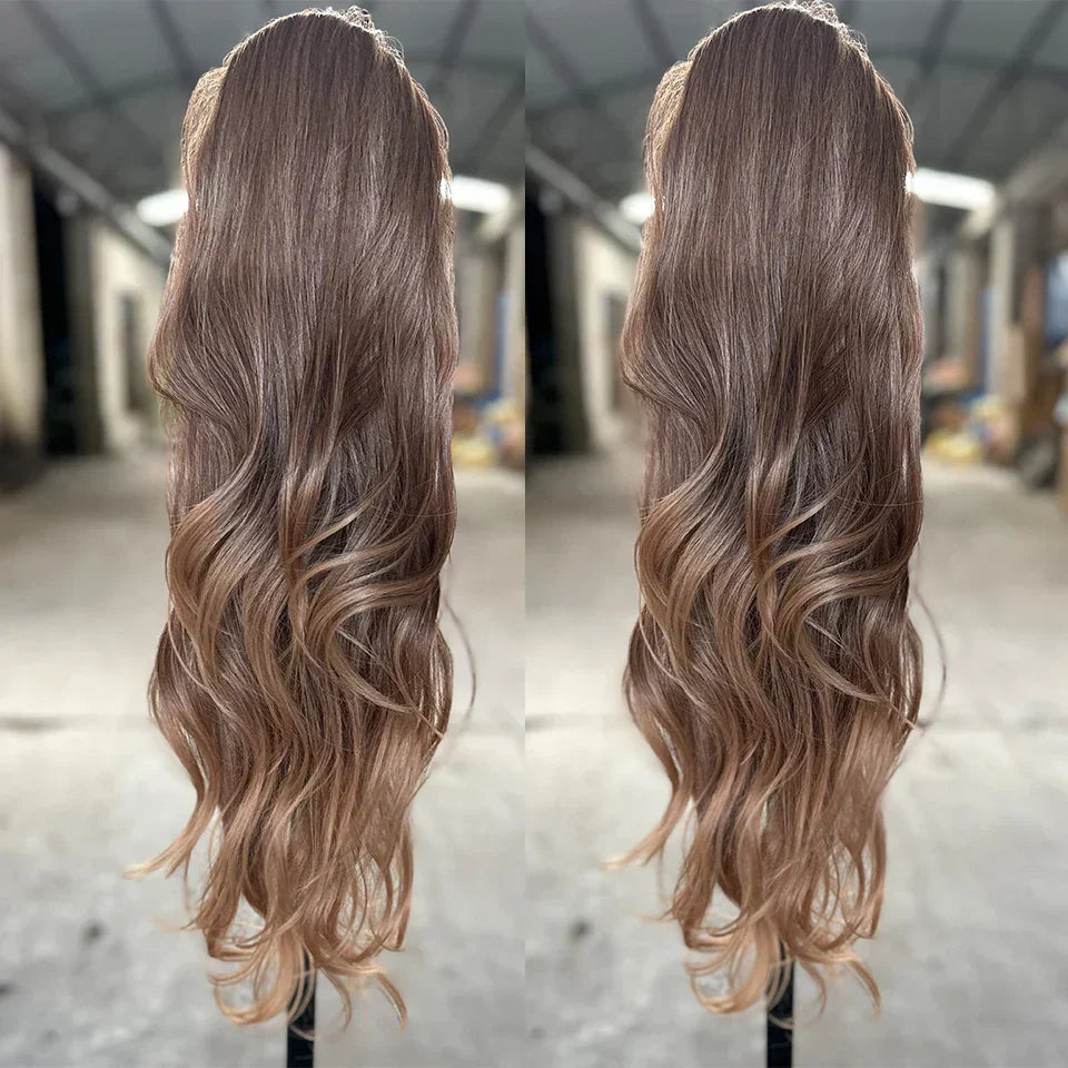 Gladys Weave Ponytail Extensions Synthetic Long Inches Curls