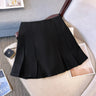 Plus-Size Women'S Summer Casual Skirt Pure Color Belt