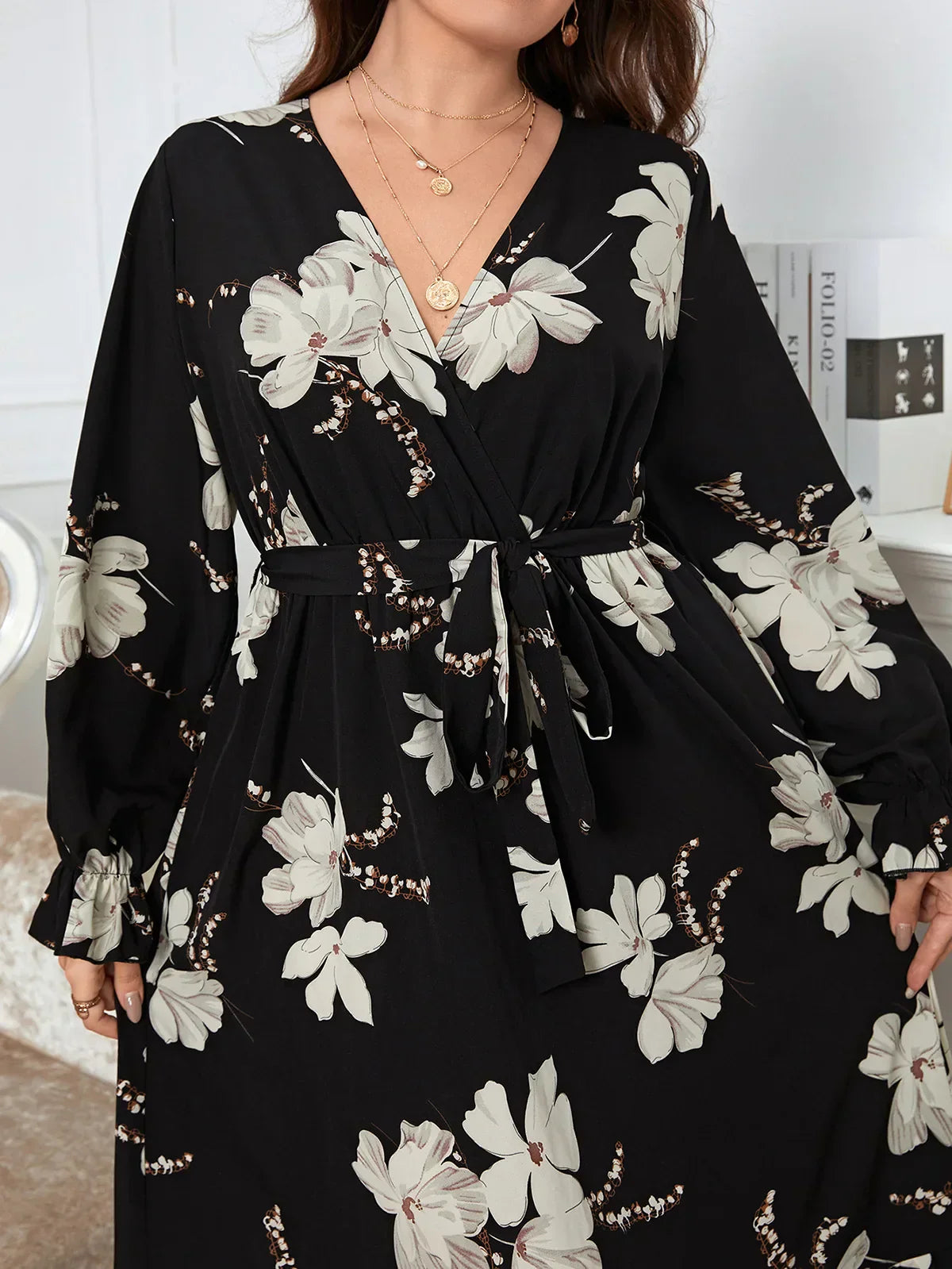 Summer Women Dress Wraped V Neck Swing Dresses