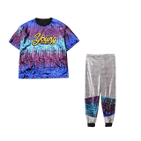 Kids Hip Hop Clothing Sequined T Shirt Loose