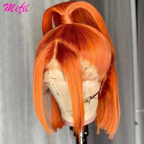 Burgundy Red Lace Front Human Hair Wigs For
