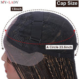 My-Lady Synthetic Braided Wigs Senegalese Twist Lace Front