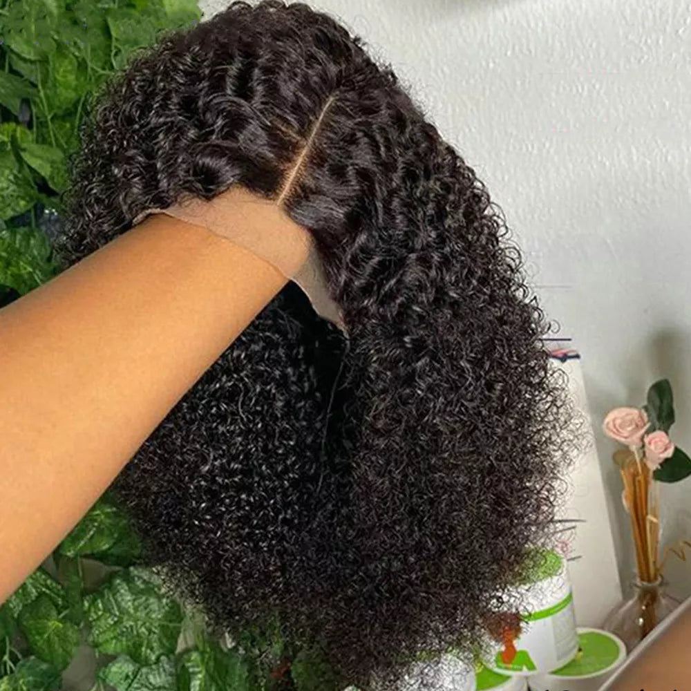 Short To Kinky Curly Bob Human Hair Wig