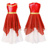 Kids Girls Praise Lyrical Modern Dance Dress Sleeveless