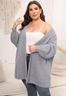 Plus Autumn Winter Midi Knitted Cardigan Women Korean