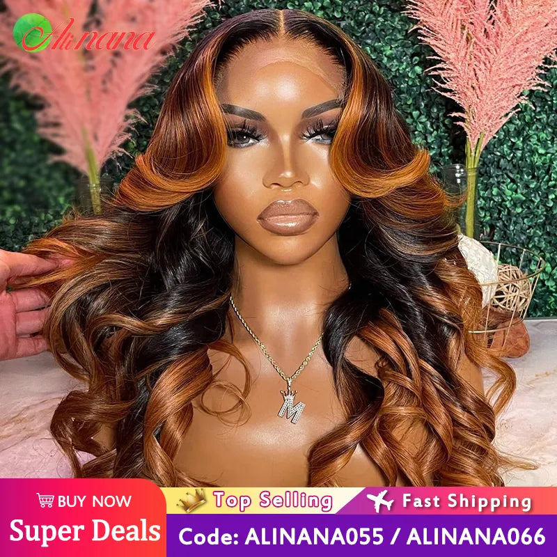 Ombre Ginger Brown Colored X Hd Transparent Lace