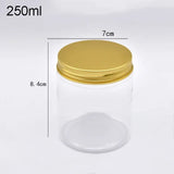 Plastic Jar With Lids Clear Cosmetic Refillable Bottles