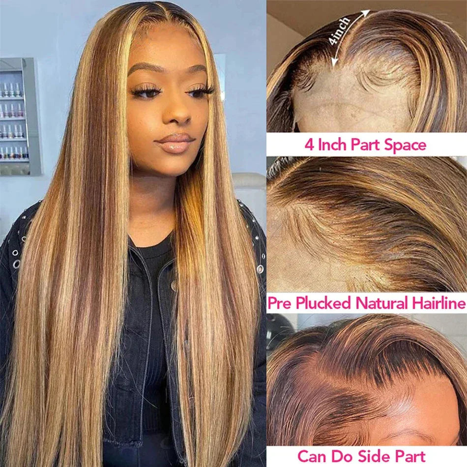 Tewjig Highlight Ombre Hair  Lace Front