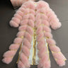 Yoloagain Autumn Luxury Real Fox Fur Coat Long