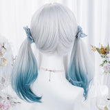 Msiwigs Women Synthetic Lolita Wig Long Straight Ombre
