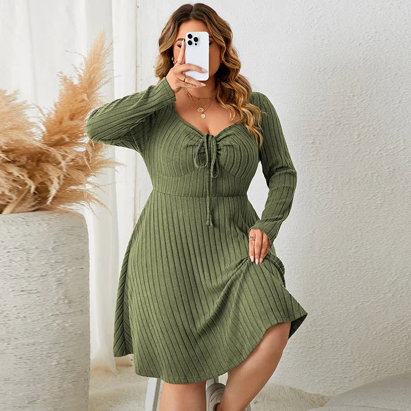 V-Neck Sexy Autumn Women Clothing Solid