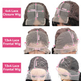 Water Wave Lace Wigs Density Transparent X Closure