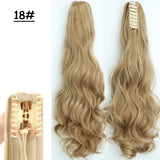 Synthetic Claw Clip On Ponytail Hair Extensions Long