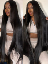 Density 13X6 Hd Lace Frontal Wig Bone Straight