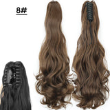 Synthetic Claw Clip On Ponytail Hair Extensions Long
