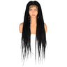 Full Lace Braided Wigs Synthetic Long Black