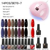 Gel Nail Polish Set With W