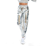 Women Nightclub Pole Dance Trousers Hip Hop Slacks