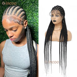 Full Lace Braided Wigs Women Jumbo Knotless