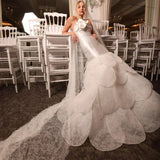 Qcenkeren Vestidos De Novia Strapless Wedding Dresses A-Line
